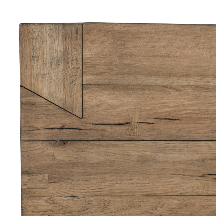 Rustic Brown Solid Wood Square End Table