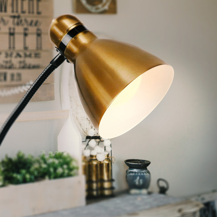 Avery 63" Oil-Rubbed Brass LED Arc Floor Lamp for Nursery & Kids