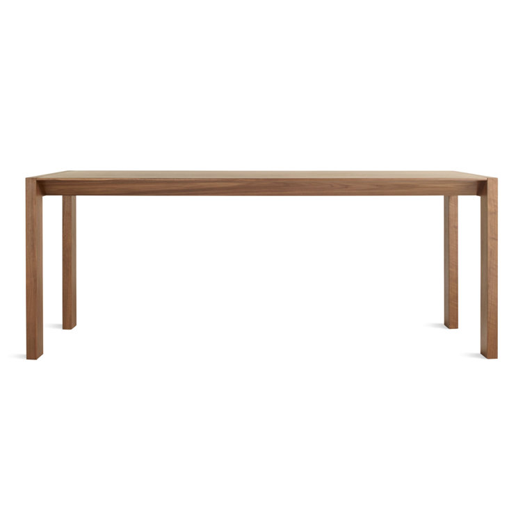 Rustic Broad Solid Walnut Extendable Dining Table 33" W x 76" L