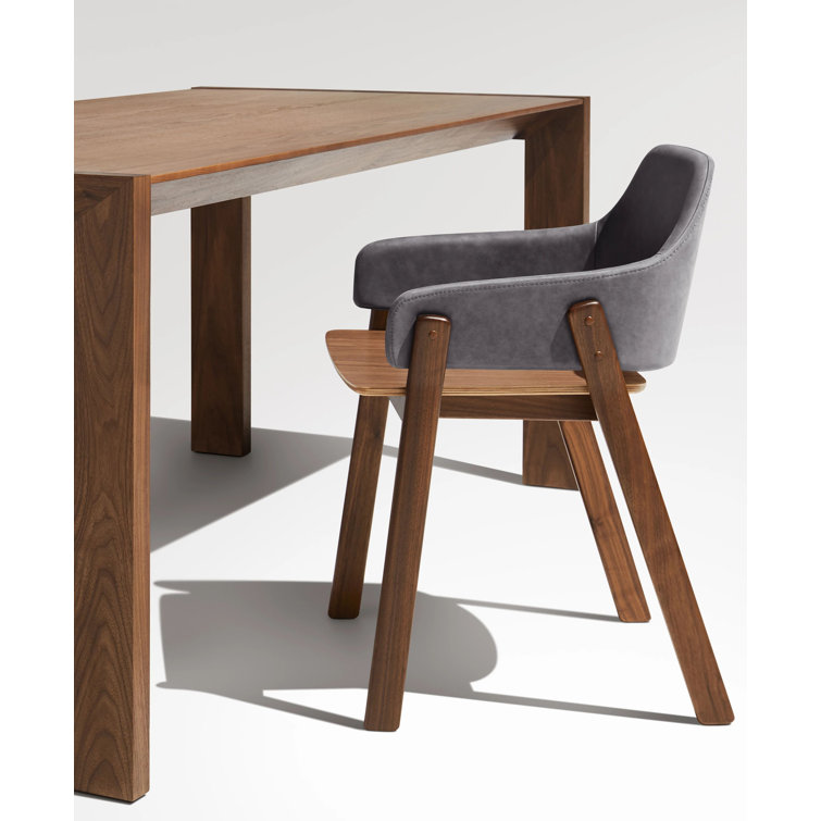 Rustic Broad Solid Walnut Extendable Dining Table 33" W x 76" L