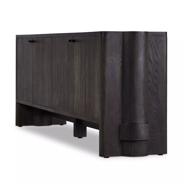 Arley 89'' Dark Brown Solid and Engineered Wood Sideboard