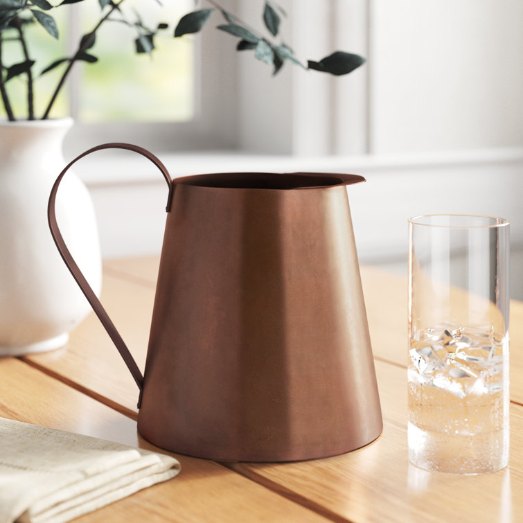 Copper-Plated Stainless Steel Short Pitcher