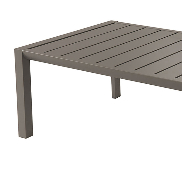 Sunset Fusion Bronze Rectangular Aluminum Cocktail Table