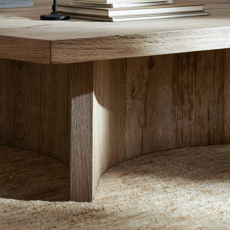 Natural Oak Square Coffee Table with Storage