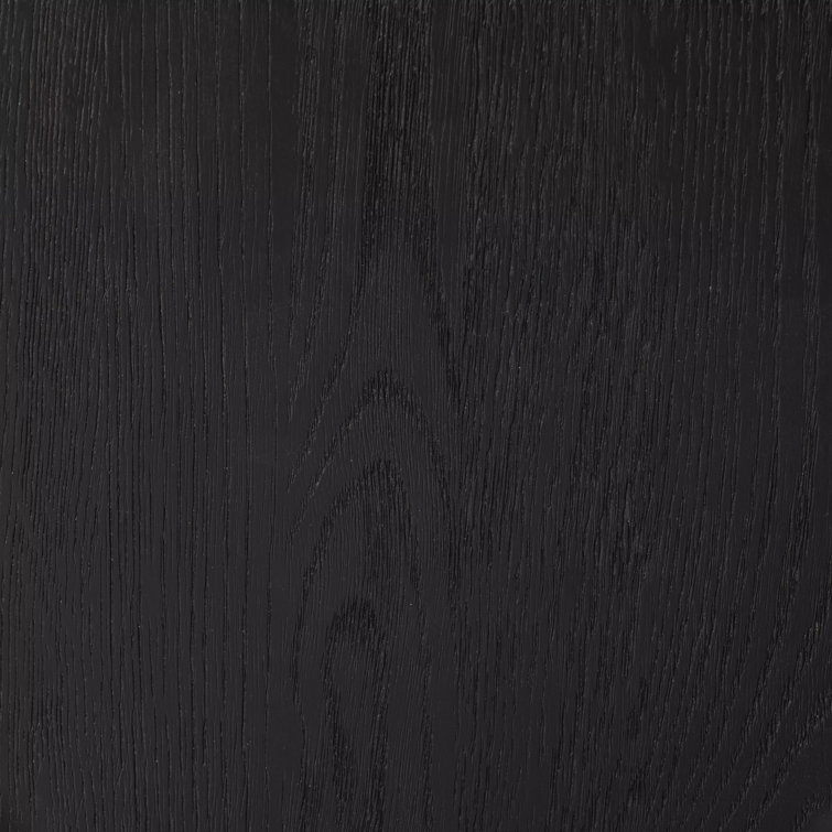 Black Oak Swivel Counter Stool with Full Back