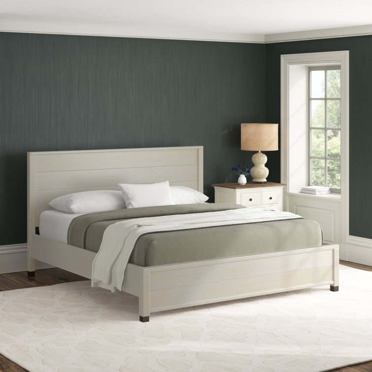 Baja Pine Wood King Platform Bed with Solid Wood Frame