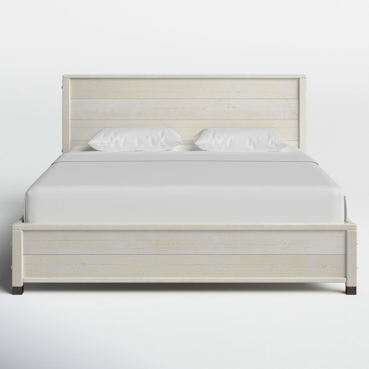 Baja Pine Wood King Platform Bed with Solid Wood Frame