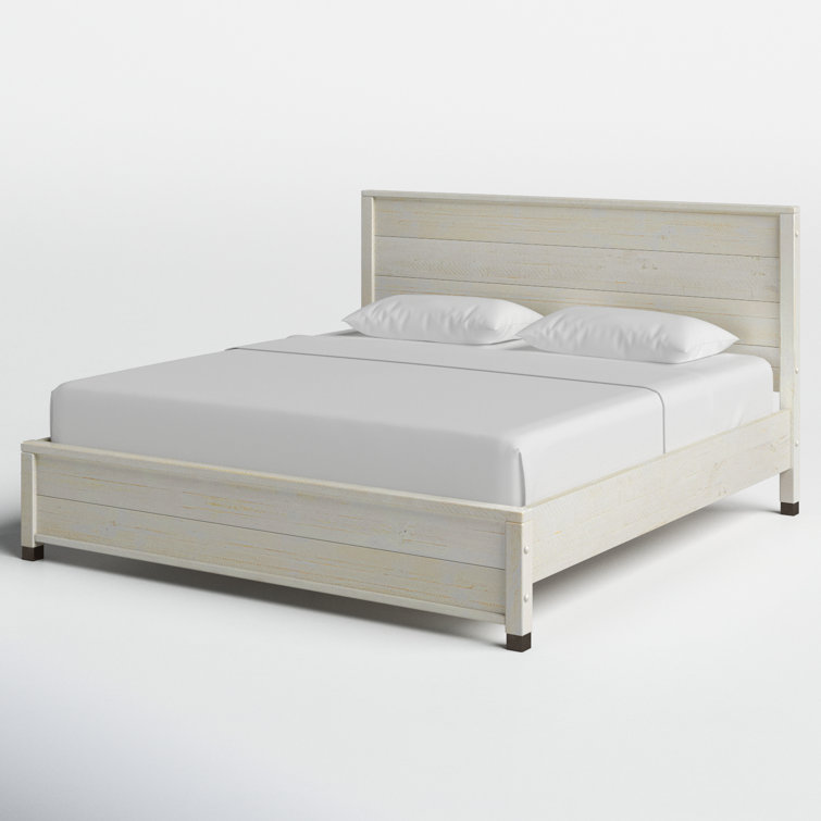 Baja Pine Wood King Platform Bed with Solid Wood Frame
