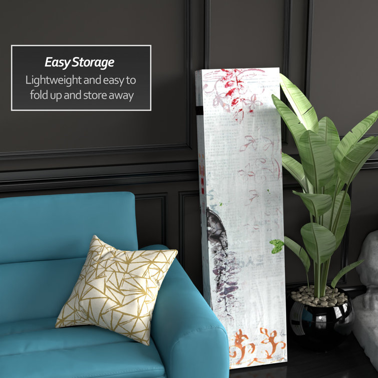 Paradise Grove 65" Floral Canvas Folding Room Divider