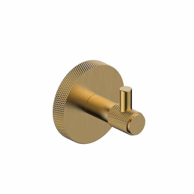 Brushed Gold Brass Modern Wall Mounted Towel Hook