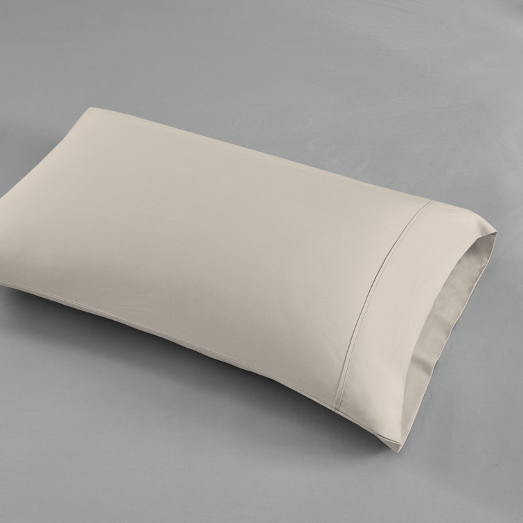 King Ivory Cotton Percale Pillowcase Set