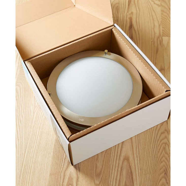 Brushed Nickel 15" LED Flush Mount Ceiling Light