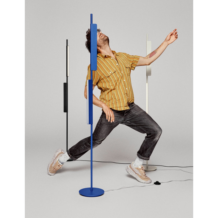 Putty Adjustable LED Floor Lamp with Dual Pivoting Lights