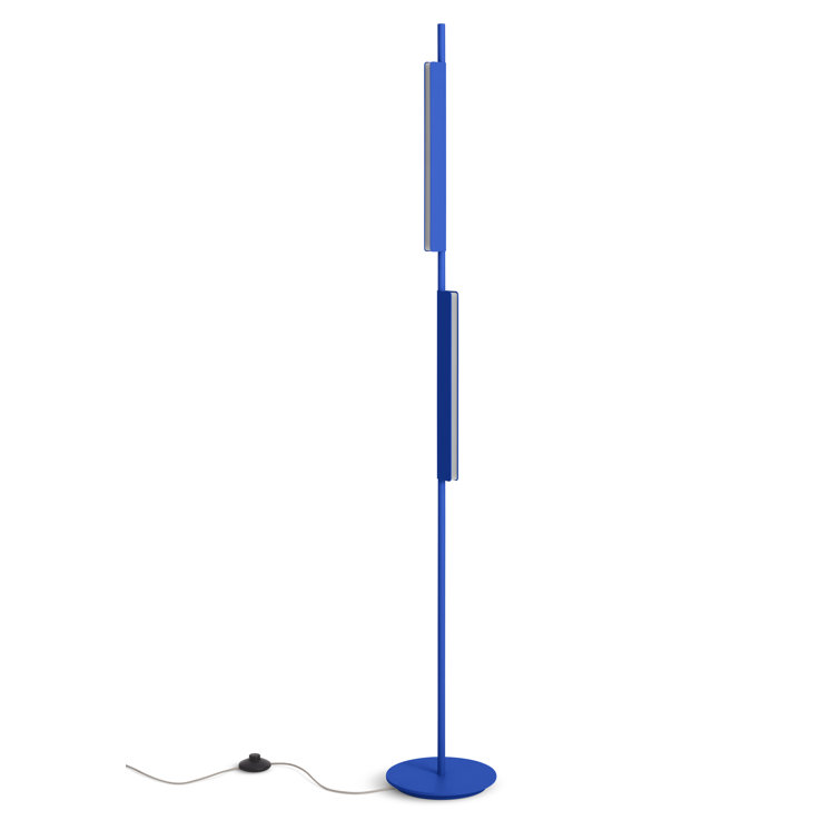 Cobalt Adjustable LED Floor Lamp with Dual Pivoting Lights