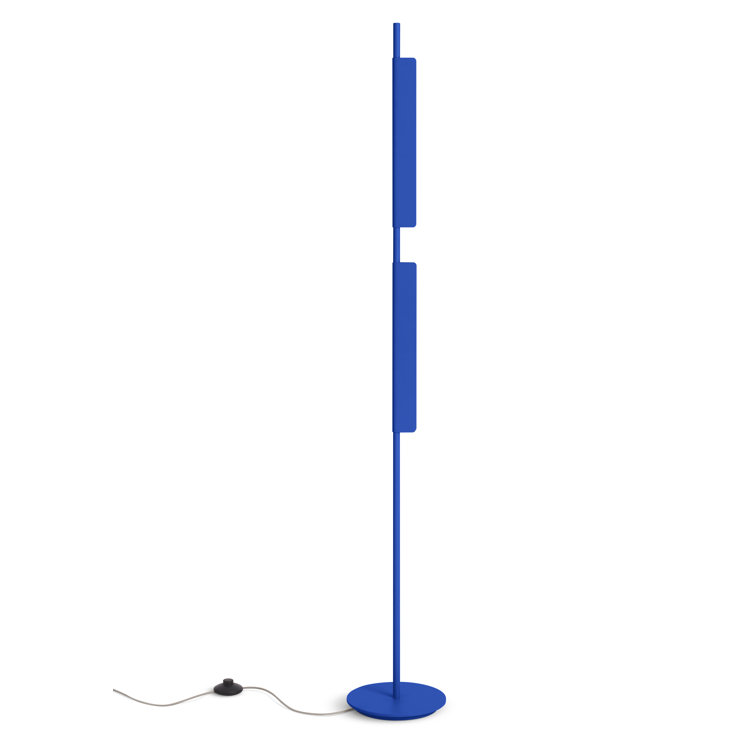 Cobalt Adjustable LED Floor Lamp with Dual Pivoting Lights