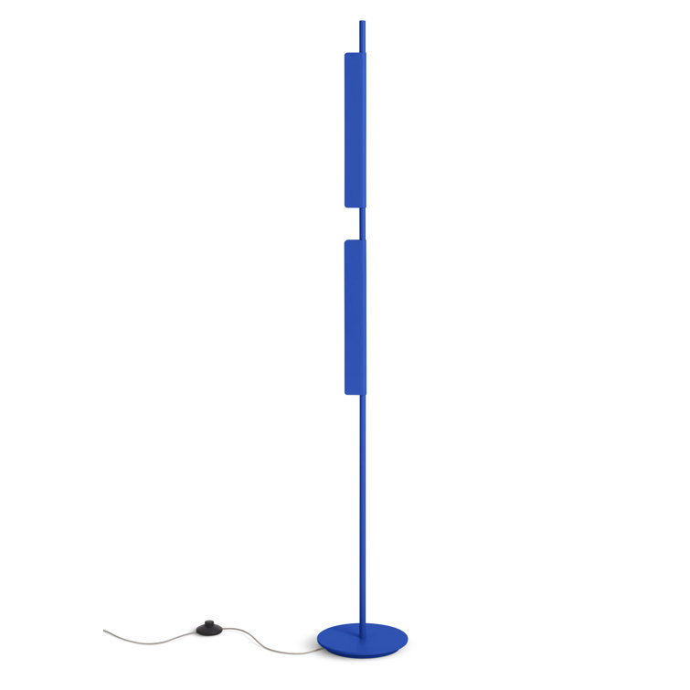 Cobalt Adjustable LED Floor Lamp with Dual Pivoting Lights