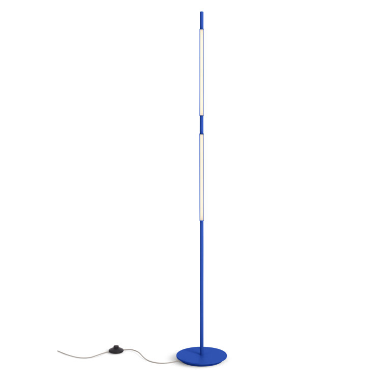 Cobalt Adjustable LED Floor Lamp with Dual Pivoting Lights