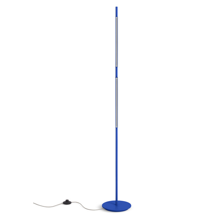 Cobalt Adjustable LED Floor Lamp with Dual Pivoting Lights