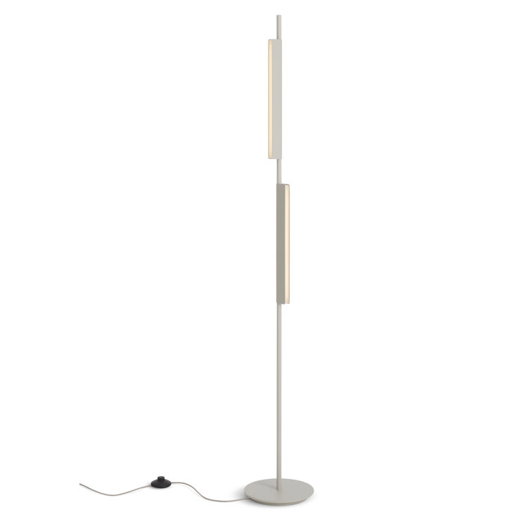 Putty Adjustable LED Floor Lamp with Dual Pivoting Lights