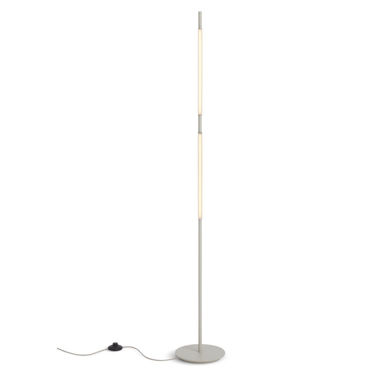 Putty Adjustable LED Floor Lamp with Dual Pivoting Lights