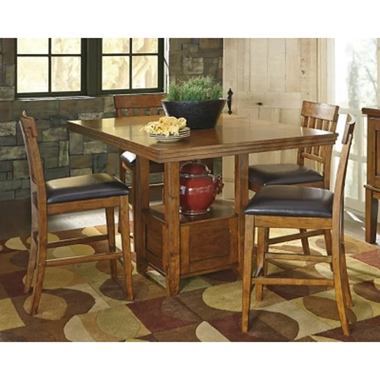 Ralene 42" Brown Reclaimed Wood Extendable Counter Height Table