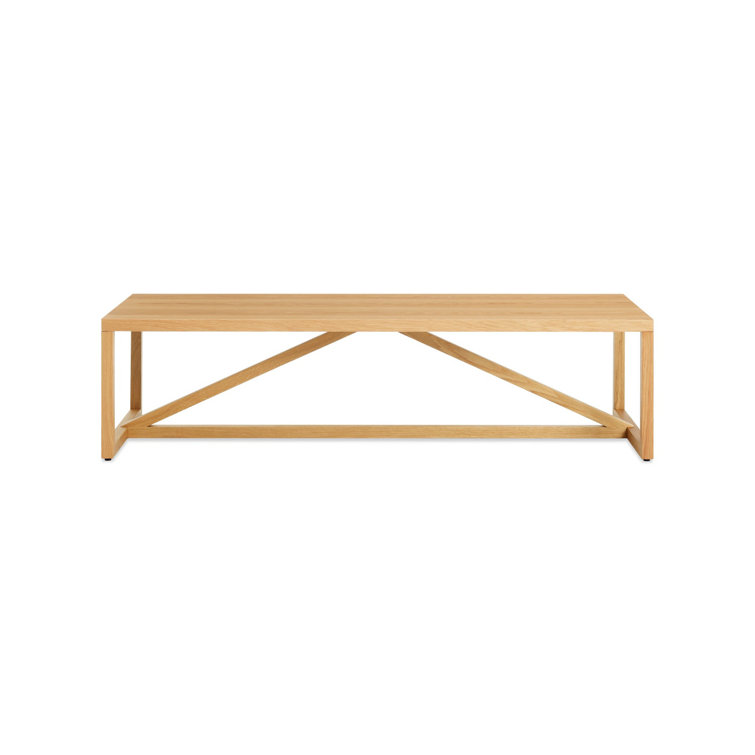 White Oak 54" Modern Strut Coffee Table