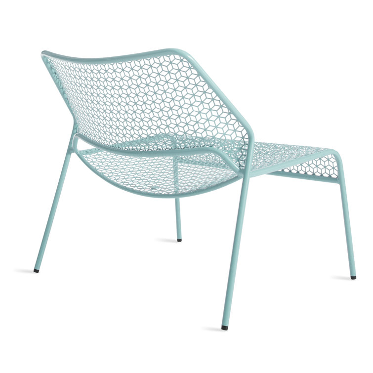 Aqua Metal Stackable Lounge Chair for Indoor/Outdoor Use