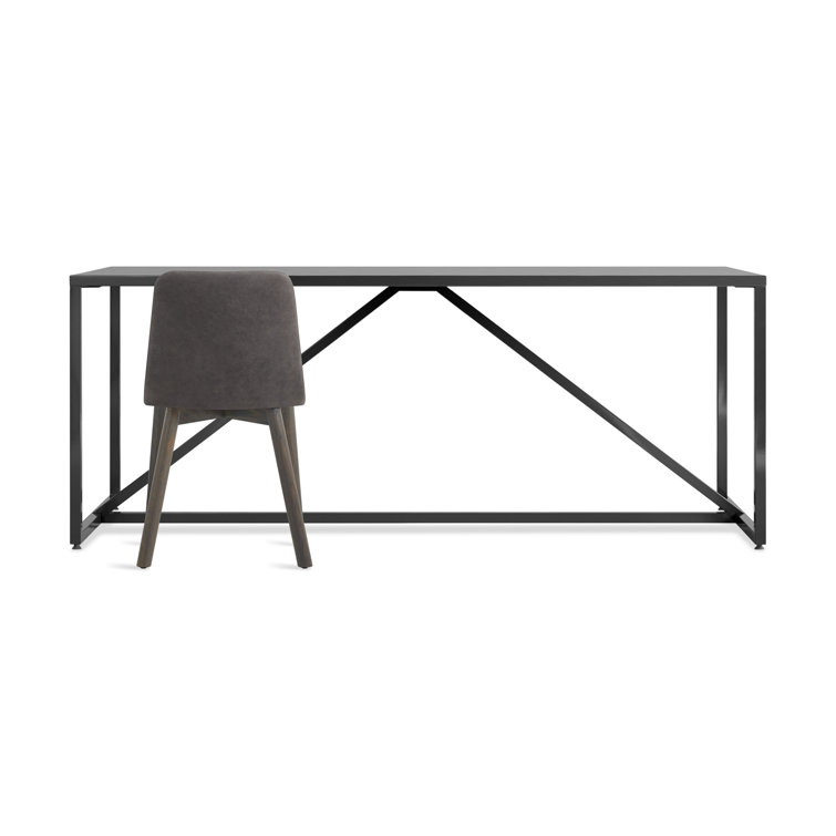 Slate Strut 90" Rectangular Wood Dining Table