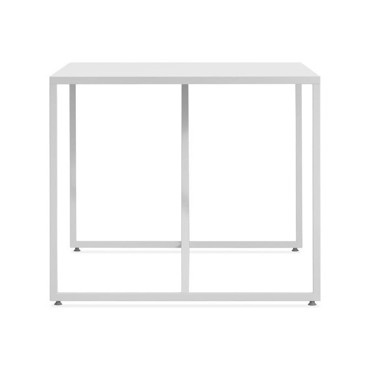 Strut Large 90" White Wood Rectangular Dining Table