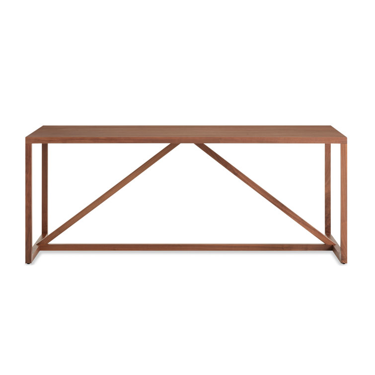 Strut Mid-Century Modern Walnut Dining Table 29" H x 74.5" L
