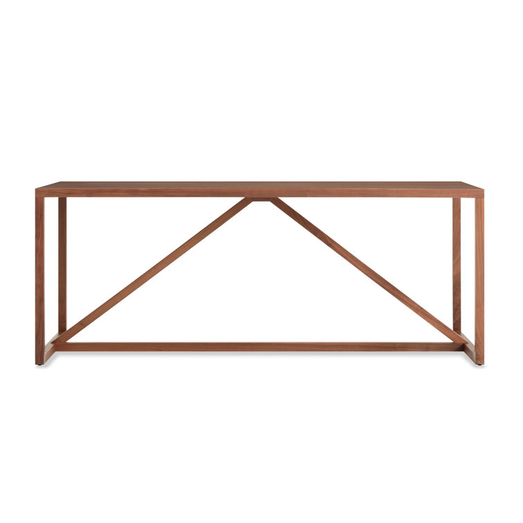 Strut Mid-Century Modern Walnut Dining Table 29" H x 74.5" L
