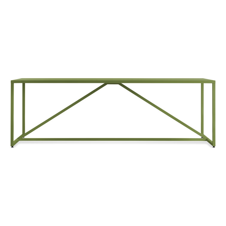 Slate Strut 90" Rectangular Wood Dining Table