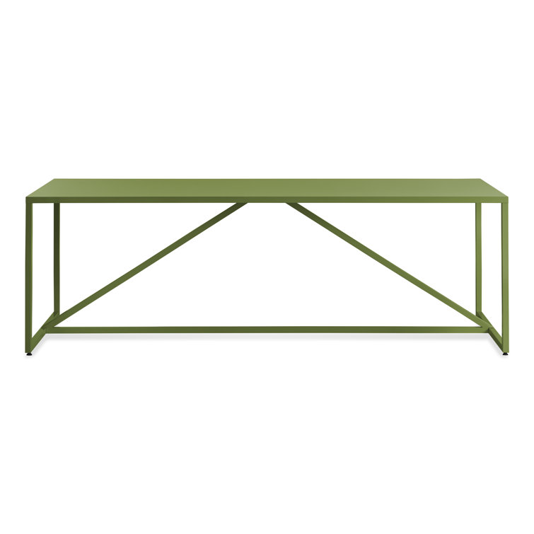 Slate Strut 90" Rectangular Wood Dining Table