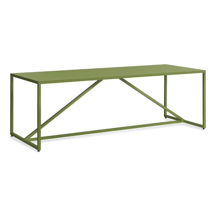 Slate Strut 90" Rectangular Wood Dining Table