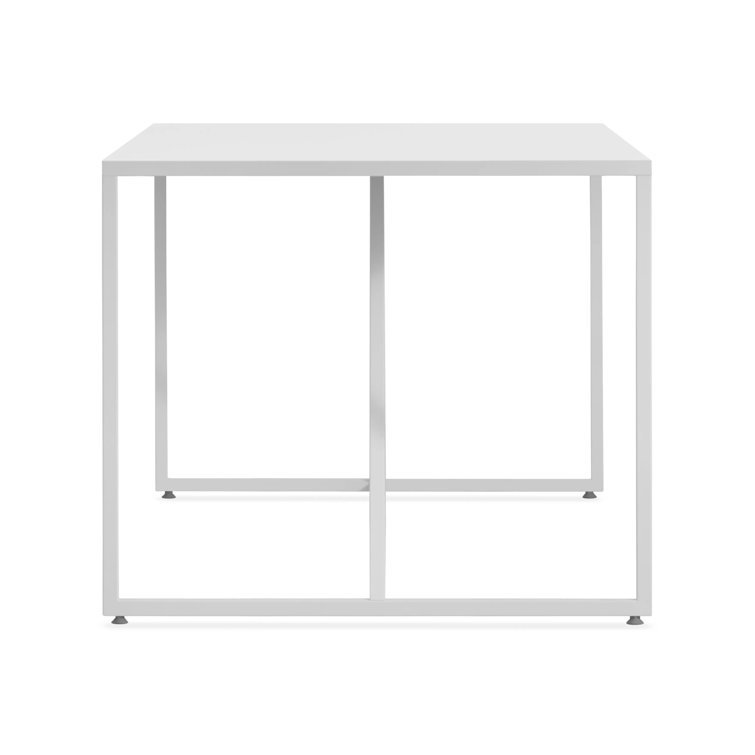 Strut Large 90" White Wood Rectangular Dining Table
