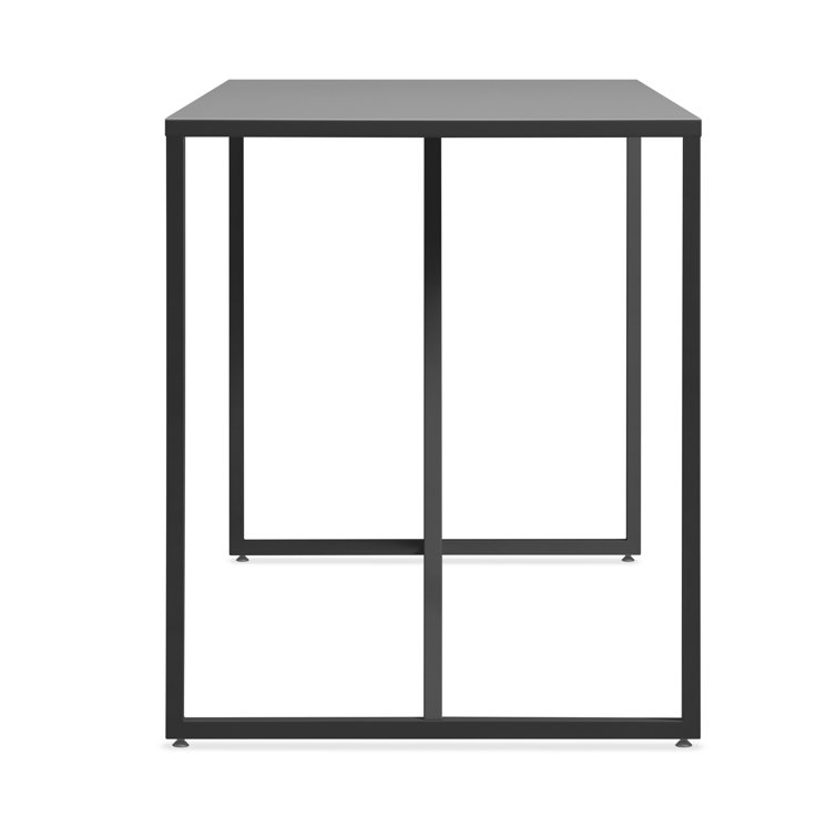 Strut 75” Bar Height Table with Slate Metal Frame