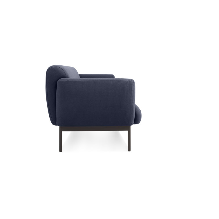 Edwards Navy Solid Wood Tight Back Sofa