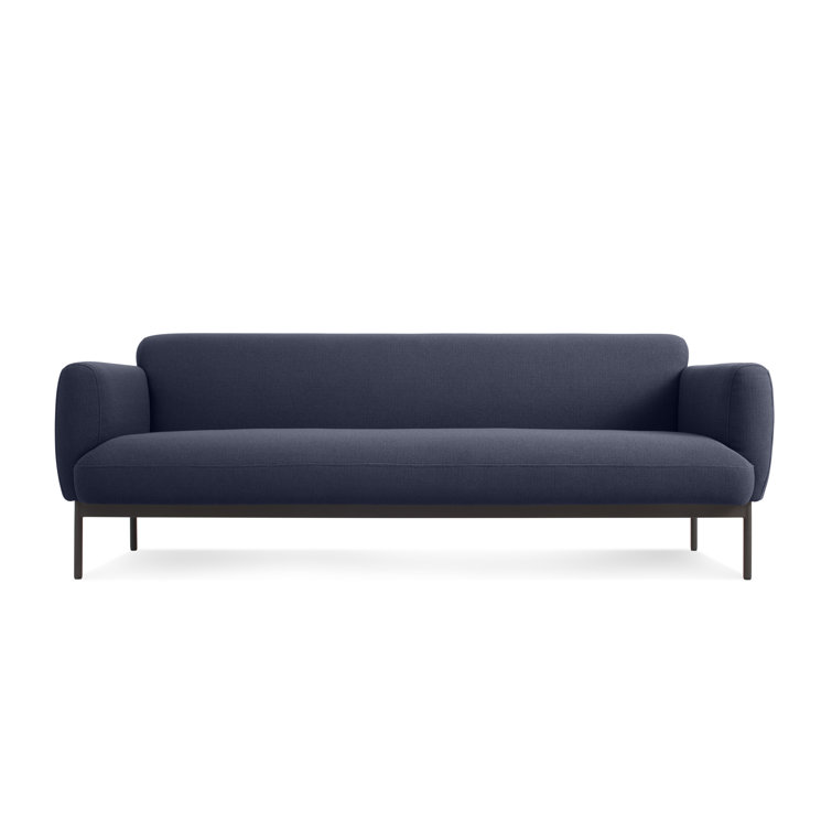 Edwards Navy Solid Wood Tight Back Sofa