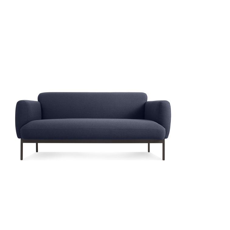 Edwards Navy Solid Wood Tight Back Sofa