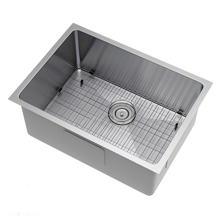 28-Inch Satin Stainless Steel Single Bowl Kitchen Sink