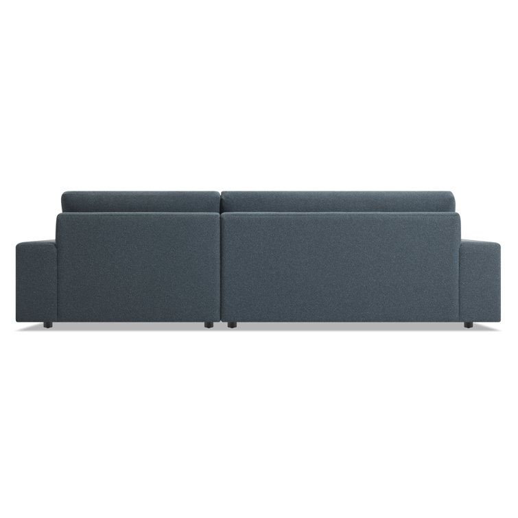 Esker Kelso Blue Hardwood Wide Sofa & Chaise with Foam Cushions