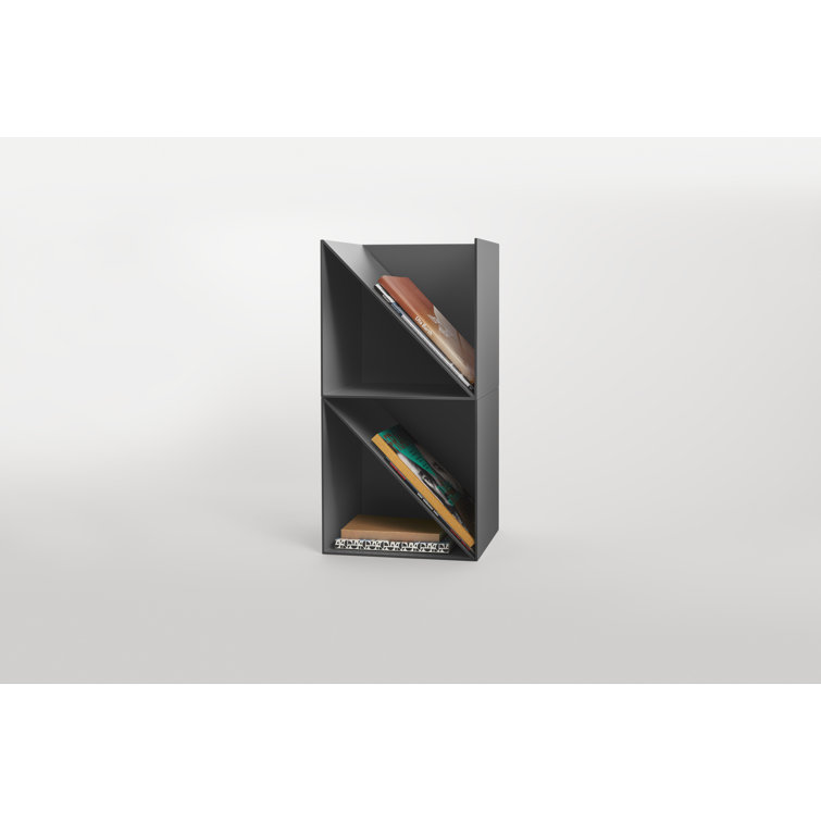 Oblivion Black Metal Wall Mounted Magazine Rack