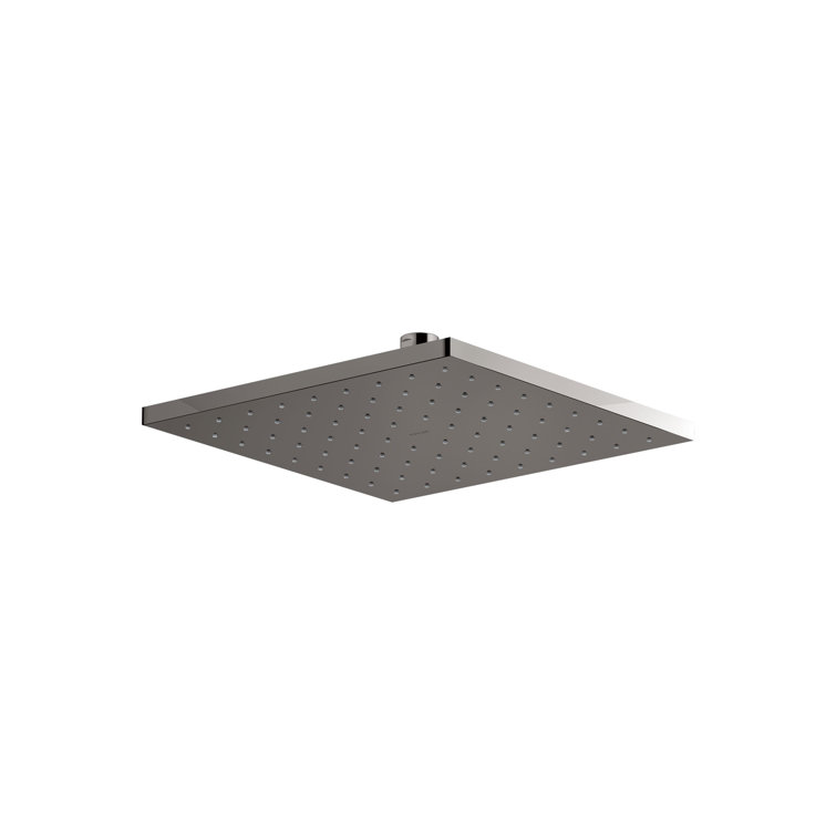 10-Inch Square Nickel Rainhead with Air-Induction Technology