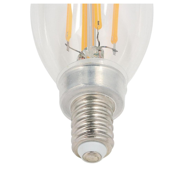 Clear Dimmable 60W Equivalent LED Candelabra Bulbs, Set of 6