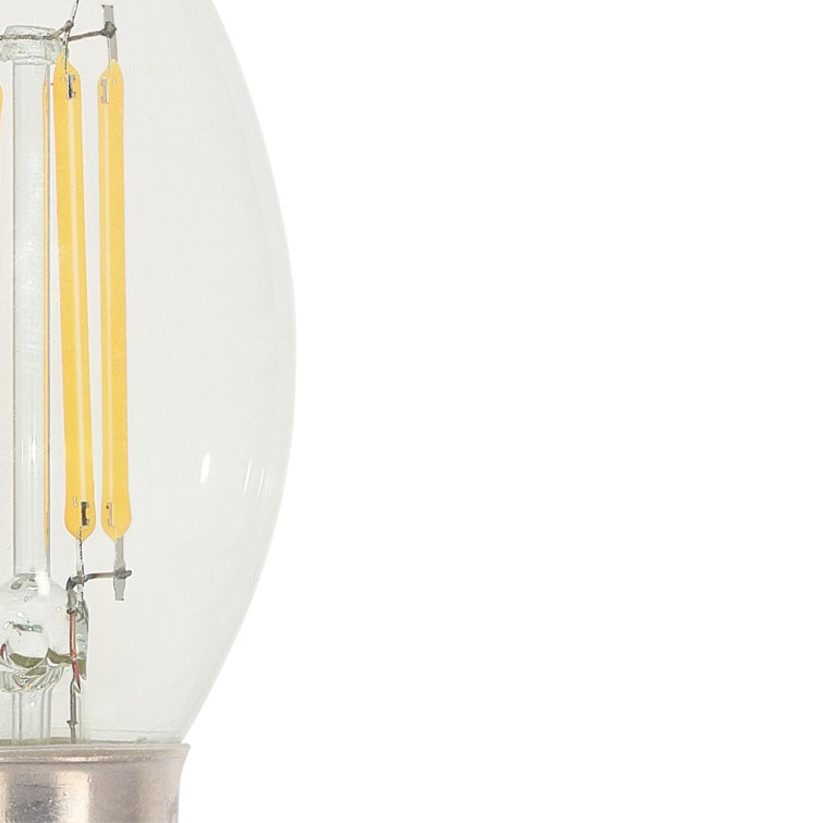 Clear Dimmable 60W Equivalent LED Candelabra Bulbs, Set of 6