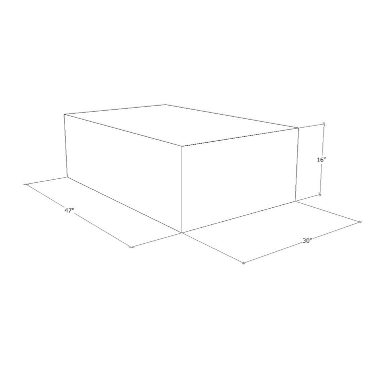 Natural Teak Wood Square Coffee Table with Interlocking Design