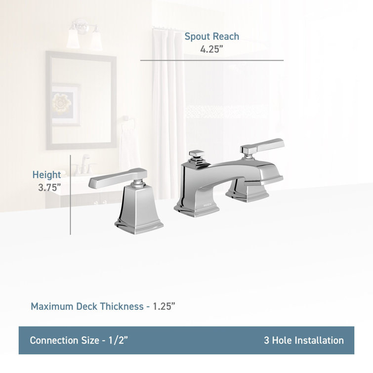 Elegant Distressed Bronze Widespread Bathroom Faucet with ADA Compliance