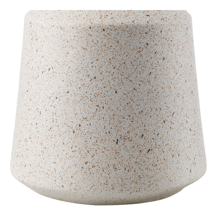 White Ceramic and Linen Modern Table Lamp
