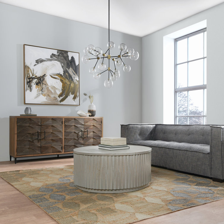 Black and Gold 20-Light Sputnik Chandelier with Glass Shades