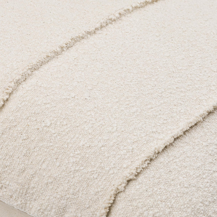 Mindy 18" Square Off-White Cotton Jute Pillow